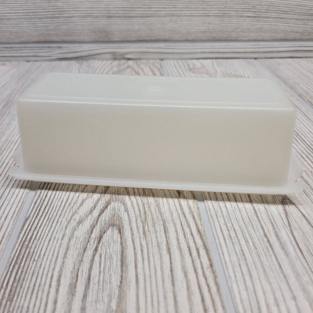 Tupperware Sheer Clear Butter Dish Keeper Vintage 637-2 636-1 Kitchen‎ Storage